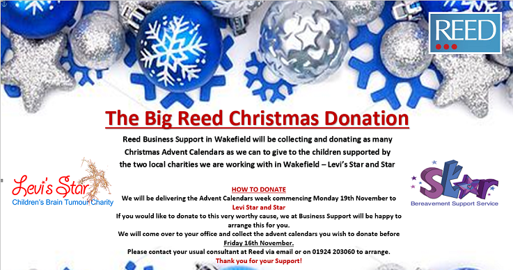 FSH supports The Big REED Christmas Donation