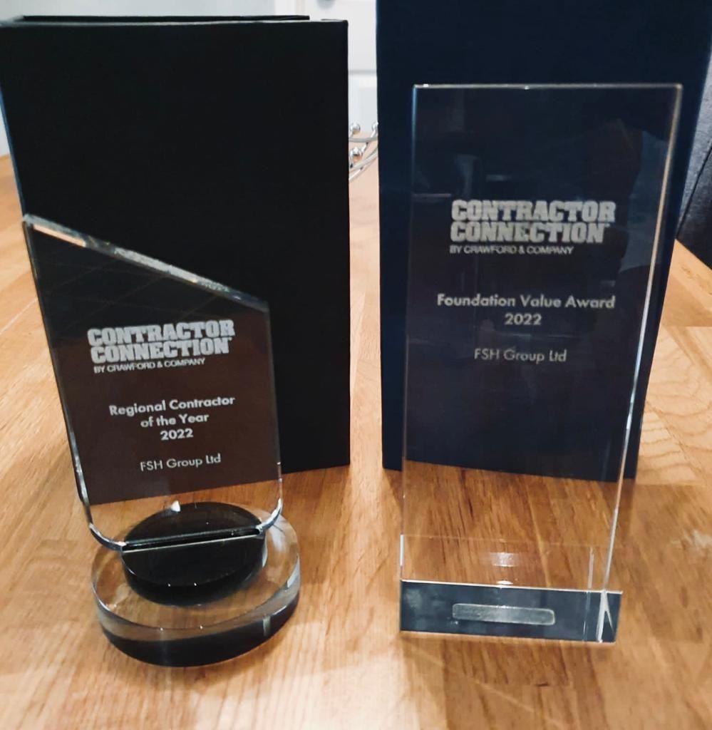 FSH celebrate double win  at Crawford Contractor Connection conference