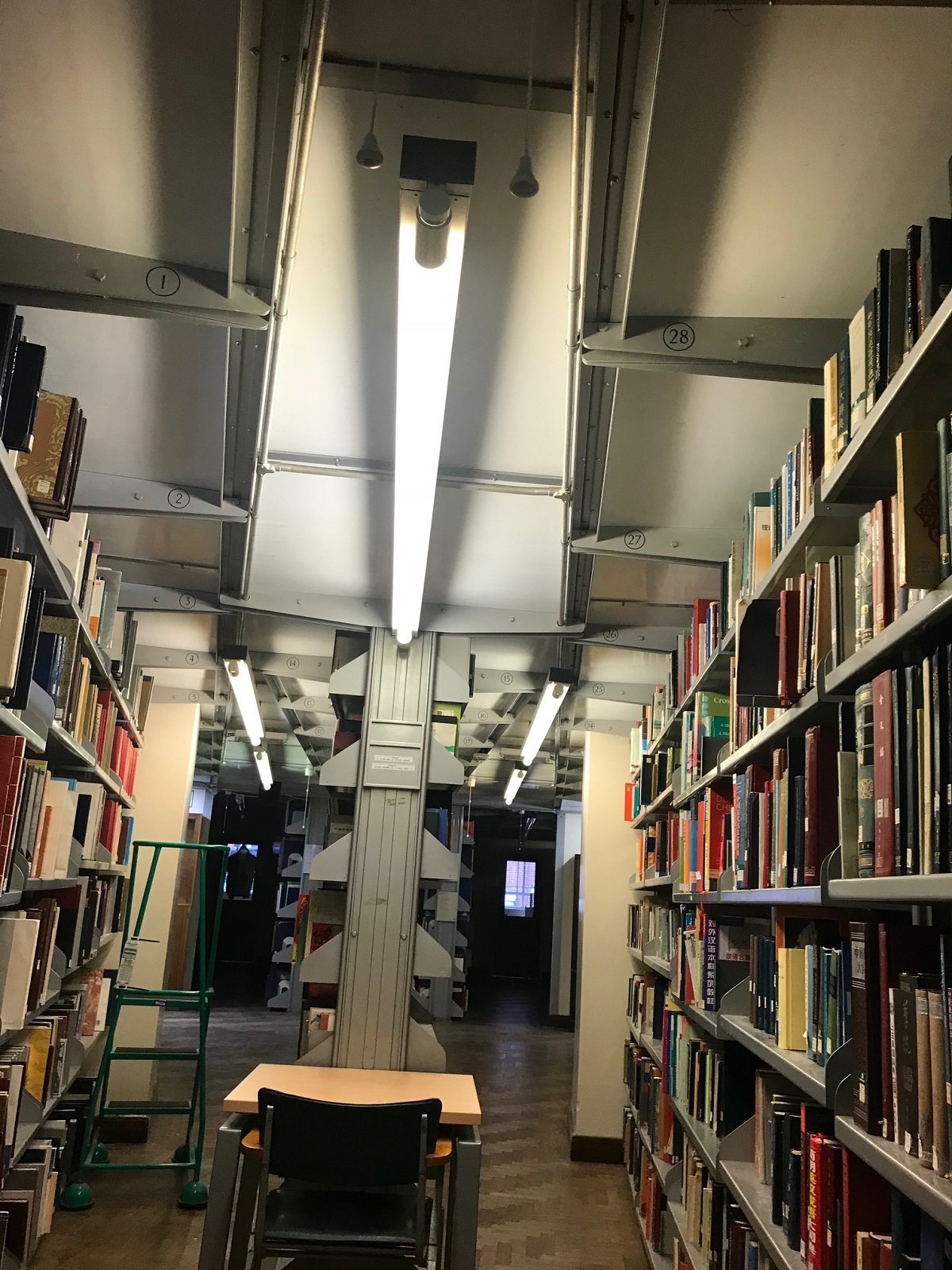 Let there be light!  Library lighting makeover